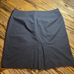 Michael Kors dark brown ruffle suit skirt